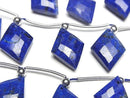 [Video]Lapislazuli AA++ Diamond Shape 16x12mm half or 1strand (8pcs)