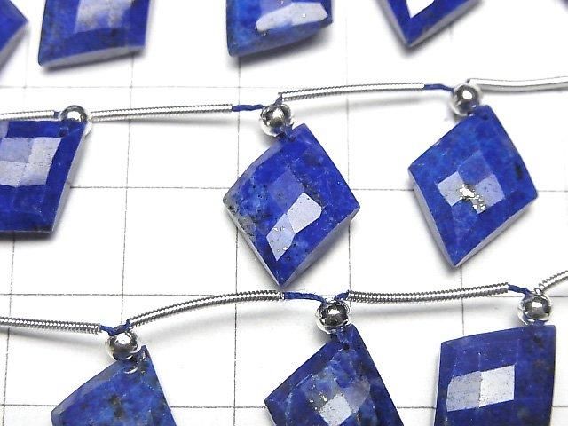 [Video]Lapislazuli AA++ Diamond Shape 16x12mm half or 1strand (8pcs)