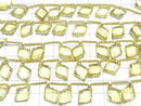 [Video]High Quality Lemon Quartz AAA- Diamond Shape 16x12mm half or 1strand (8pcs )
