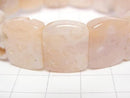 [Video] Pink Coral Agate 2-Hole Oval 17x14mm 1strand (Bangle Bracelet)