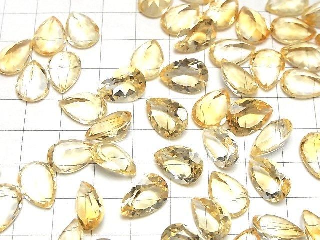 [Video]High Quality Citrine AAA Loose stone Pear shape Faceted 14x10mm 2pcs
