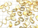 [Video]High Quality Citrine AAA Loose stone Pear shape Faceted 14x10mm 2pcs