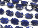 [Video]Lapislazuli AA++ Oval Faceted 9x7mm [Double Hole] 1strand (16pcs)