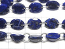 [Video]Lapislazuli AA++ Oval Faceted 9x7mm [Double Hole] 1strand (16pcs)
