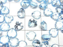 [Video]High Quality Sky Blue Topaz AAA Loose stone Heart cut 6x6mm 5pcs