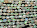[Video]High Quality Ethiopian Opal AA++ Flat Faceted Nugget half or 1strand beads (aprx.15inch/37cm)