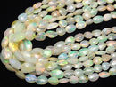 [Video]High Quality Ethiopian Opal AA++ Flat Faceted Nugget half or 1strand beads (aprx.15inch/37cm)