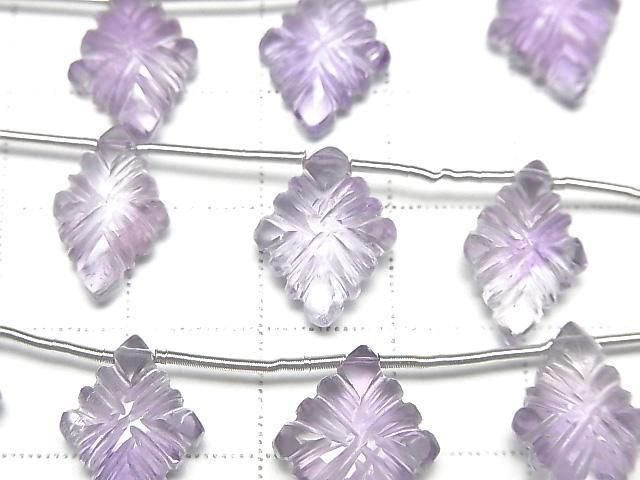 頂級紫水晶 AAA - 菱形刻面 1串珠子 (6顆)
