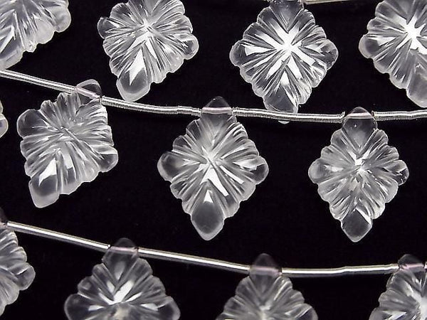 [Video]High Quality Rose Quartz AAA Rosette Carving 1strand (6pcs)