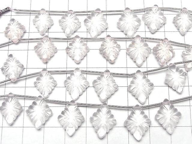 [Video]High Quality Rose Quartz AAA Rosette Carving 1strand (6pcs)