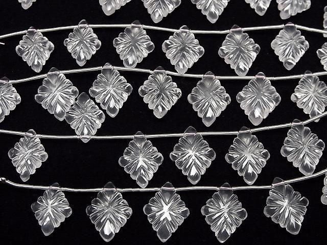 [Video]High Quality Rose Quartz AAA Rosette Carving 1strand (6pcs)
