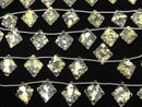 [Video] Doublet Crystal AAA Rosette Carving Gold 1strand (6pcs)