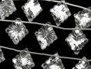 [Video] Doublet Crystal AAA Rosette Carving Silver 1strand (6pcs)