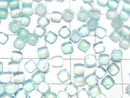[Video] Sea Blue Chalcedony AAA Square Cabochon 4x4mm 10pcs