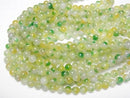 [Video] Yellow x Green Jade Round 10mm 1strand beads (aprx.15inch/36cm)
