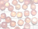 [Video] Pink Chalcedony AAA Square Cabochon 8x8mm 3pcs