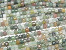 [Video]High Quality! Indian Agate Cube Shape 2x2x2mm 1strand beads (aprx.15inch/37cm)