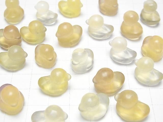 [Video] Golden Fluorite AAA Duck Motif 13x15mm [Undrilled] 3pcs