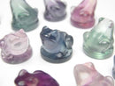 [Video] Multicolor Fluorite AAA Frog Motif 13x12mm [Undrilled] 5pcs