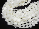 [Video]Mother of Pearl MOP White Flower Motif 16x16mm 1strand beads (aprx.15inch/36cm)