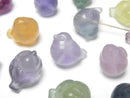 [Video] Multicolor Fluorite AAA Bird Motif 13x17mm [Drilled Hole] 5pcs