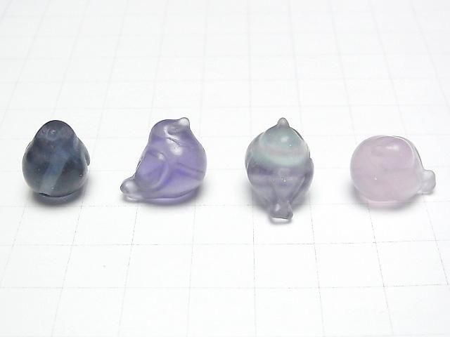 [Video] Multicolor Fluorite AAA Bird Motif 13x17mm [Drilled Hole] 5pcs