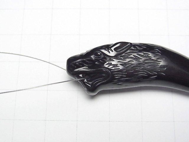 [Video] Rainbow Obsidian AAA Wolf, Fang 1pc