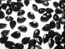 [Video]High Quality Black Spinel AAA Loose stone Pear shape Faceted 6x4mm 10pcs