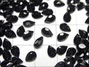 [Video]High Quality Black Spinel AAA Loose stone Pear shape Faceted 6x4mm 10pcs