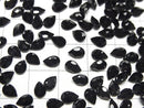 [Video]High Quality Black Spinel AAA Loose stone Pear shape Faceted 6x4mm 10pcs