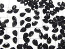 [Video]High Quality Black Spinel AAA Loose stone Pear shape Faceted 6x4mm 10pcs