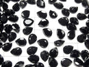 [Video]High Quality Black Spinel AAA Loose stone Pear shape Faceted 8x6mm 5pcs