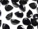 [Video]High Quality Black Spinel AAA Loose stone Pear shape Faceted 14x10mm 1pc