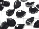 [Video]High Quality Black Spinel AAA Loose stone Pear shape Faceted 14x10mm 1pc