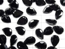 [Video]High Quality Black Spinel AAA Loose stone Pear shape Faceted 14x10mm 1pc