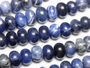 [Video]Sodalite AA++ Rondelle 6x6x4mm 1strand beads (aprx.14inch/35cm)