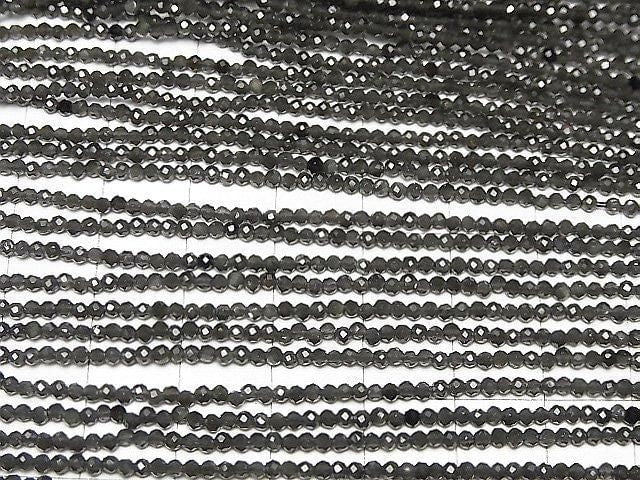 [Video]High Quality! Rainbow Obsidian AAA Faceted Round 2mm 1strand beads (aprx.15inch/36cm)