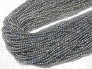 [Video]High Quality! Gray Flash Crystal Faceted Round 3mm 1strand beads (aprx.15inch/36cm)