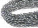 [Video]High Quality! Gray Flash Crystal Faceted Round 4mm 1strand beads (aprx.15inch/36cm)