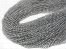 [Video] Gray Flash Crystal Round 3mm 1strand beads (aprx.15inch/36cm)