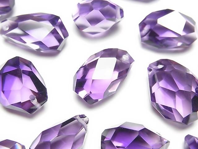 [Video]High Quality Amethyst AAA Faceted Nugget 1pc