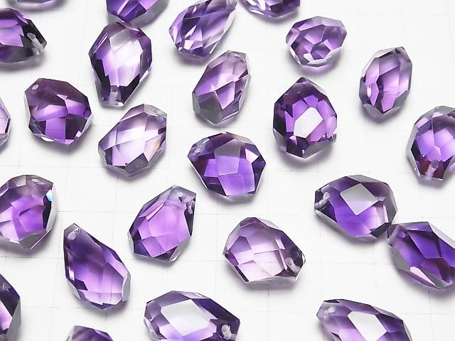 [Video]High Quality Amethyst AAA Faceted Nugget 1pc