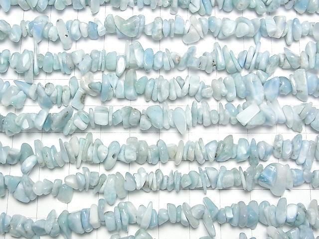 [Video]Larimar Pectolite AA Chips (Small Nugget) 1strand beads (aprx.15inch/37cm)