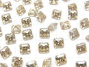 [Video] Moissanite AAA Loose stone Square Faceted 5x5mm [Champagne] 1pc