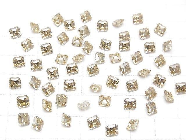 [Video] Moissanite AAA Loose stone Square Faceted 5x5mm [Champagne] 1pc