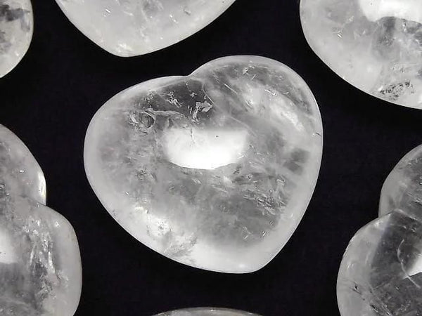 [Video] Crystal AA+ Undrilled Heart 40x45mm 1pc