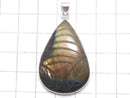 [Video][One of a kind] Rainbow Labradorite AAA- Carved Pendant Silver925 NO.6