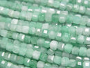 [Video]High Quality! Brazilian Emerald AA++ Cube Shape 3x3x3mm half or 1strand beads (aprx.15inch/37cm)