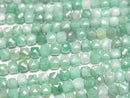 [Video]High Quality! Brazilian Emerald AA++ Cube Shape 4x4x4mm half or 1strand beads (aprx.15inch/37cm)