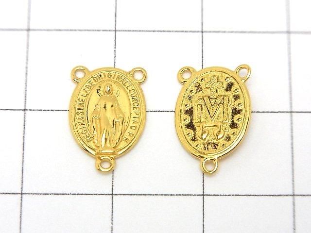 Silver925 Miraculous Medal, Rosary Part 13x8.5mm [No coating] [Rhodium Plated] [18KGP] 1pc